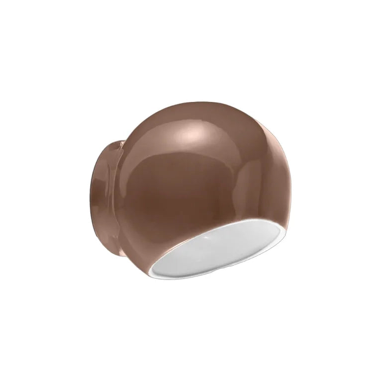 Applique Vintage Decò Ayrton Ceramica Moka 1 Luce E27