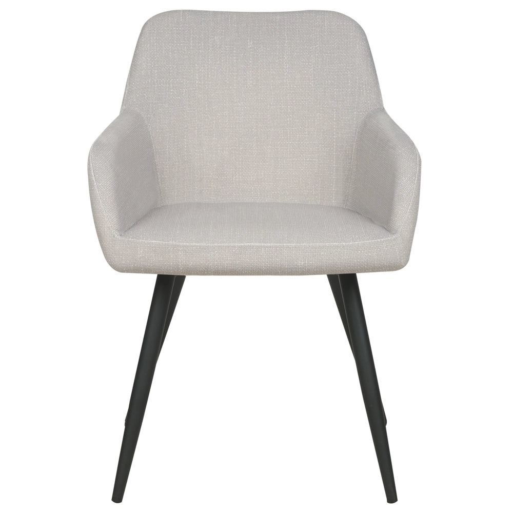 Set di 2 sedie imbottite in velluto tortora con gambe in metallo soggiorno cucina