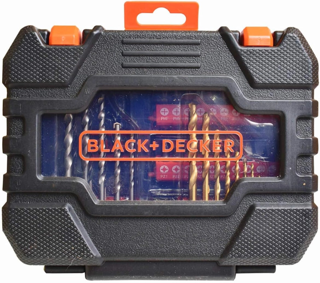 Set 50 pezzi per forare ed avvitare con punte,inserti,porta inserti BLACK+DECKER