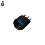 Alcapower Adattatore Schuko Nero 16A 250V AC Spina 3 Poli Italia 16A Presa Bipasso per Collegamento Elettrico Standard Domestico e Ufficio