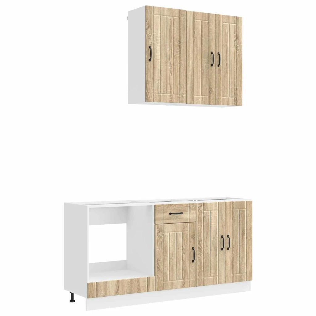 Unità Cucina LUCCA 5 pcs Rovere Sonoma Legno ingegnerizzato 3438257