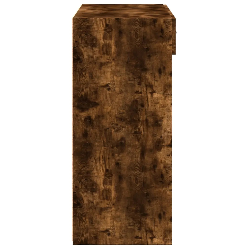Credenza Rovere Fumo 80x42,5x124 cm in Legno Multistrato 3281389