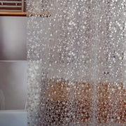 Douchegordino trasparente 180 x 200 cm - con 3 magneti sulla parte inferiore - adatto per vasche da bagno, idrorepellente, impermeabile douchegordino - douchegordino in PEVA per la camera da bagno - con 12 ganci