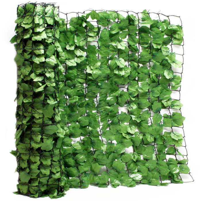 Rete per balconi con foglie finte 300 x 150 cm simil edera Siepe artificiale