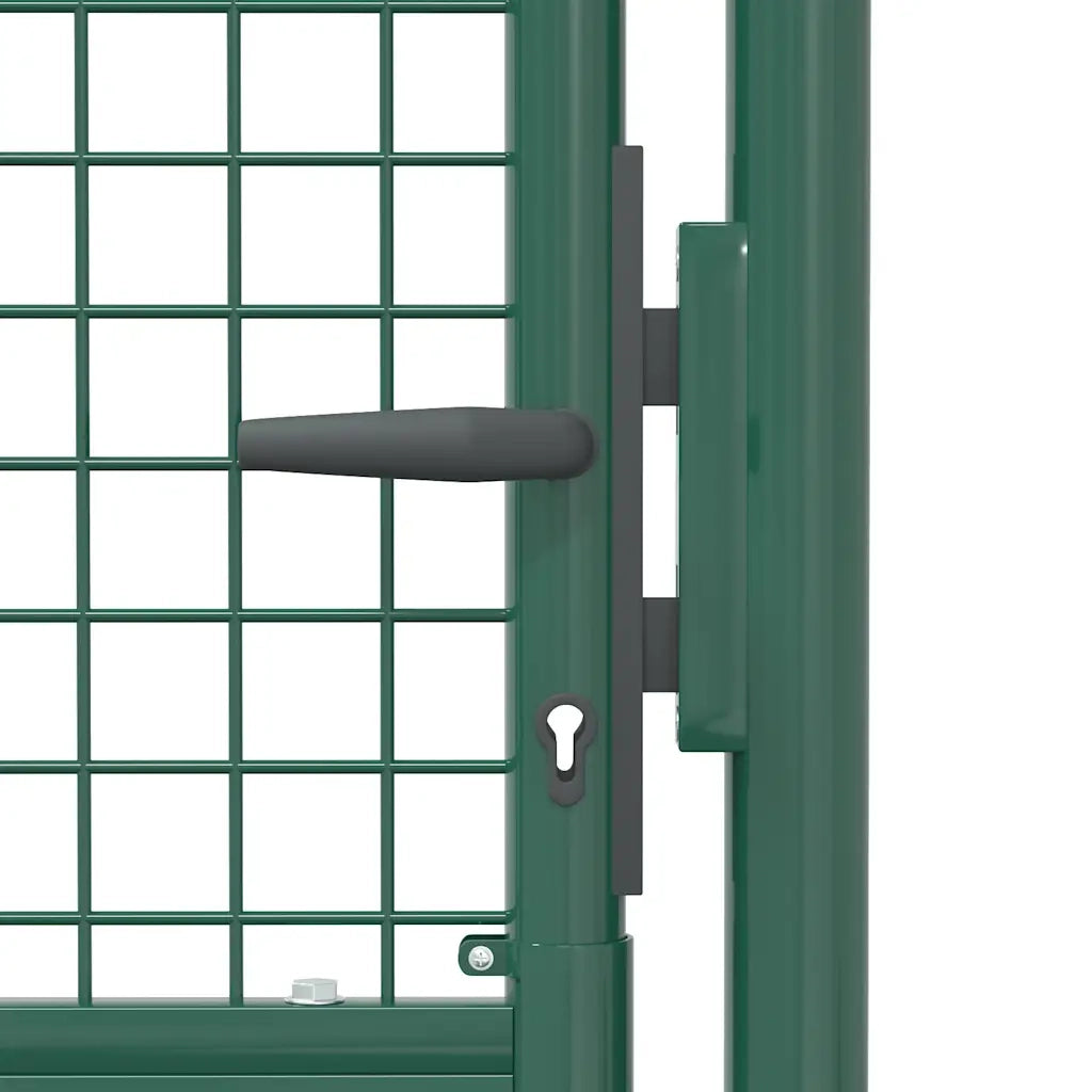 Cancello per Recinzione in Acciaio 100x150 cm Verde cod mxl 53165