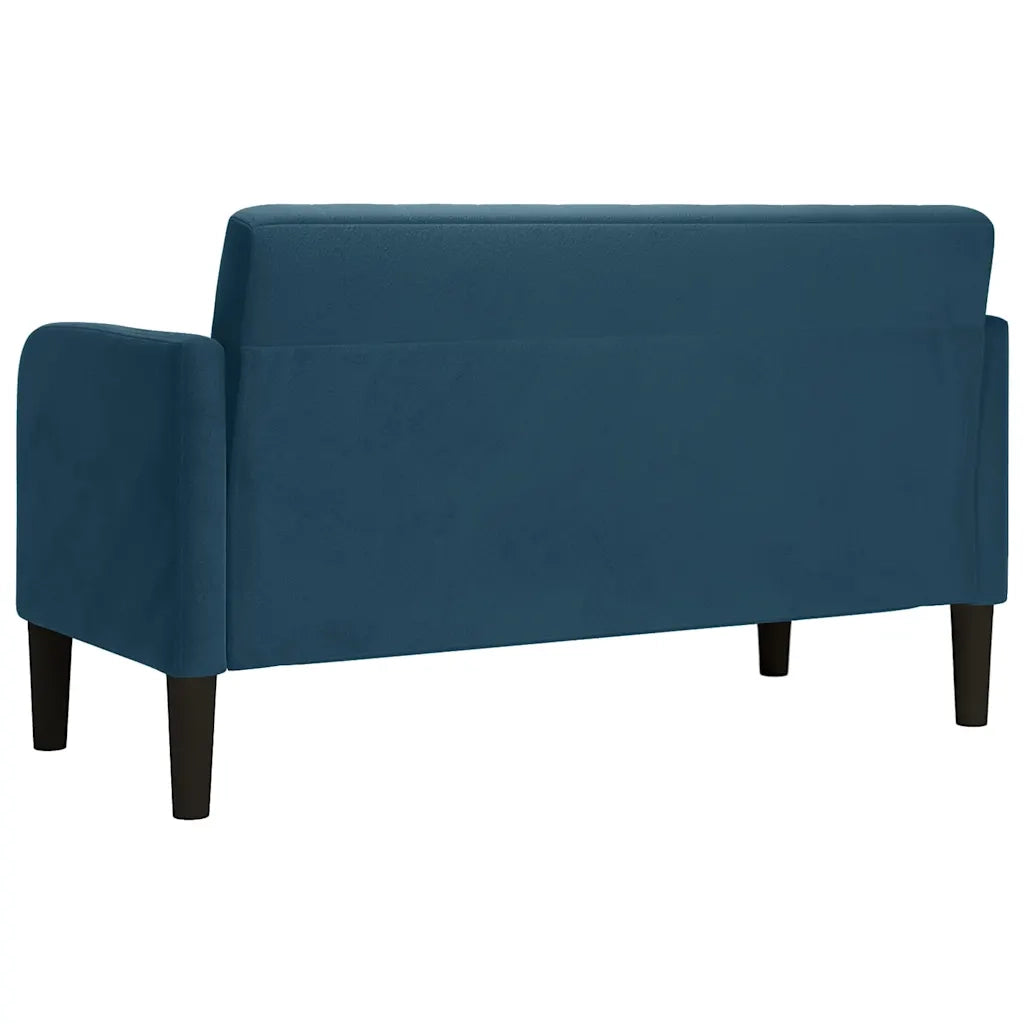 Divano Divanetto Blu 109 cm in Velluto 4100586