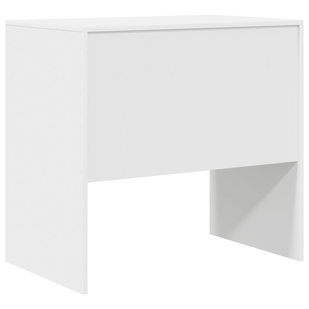 Scrivania Bianca 80x50x76 cm in legno ingegnerizzato