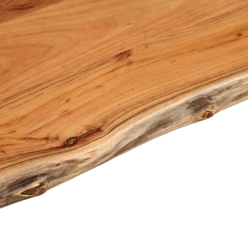 Piano Tavolo | Superficie Tavolo | Piano Scrivania 70x60x2,5 cm Rettangolare Legno Acacia Bordi Vivi