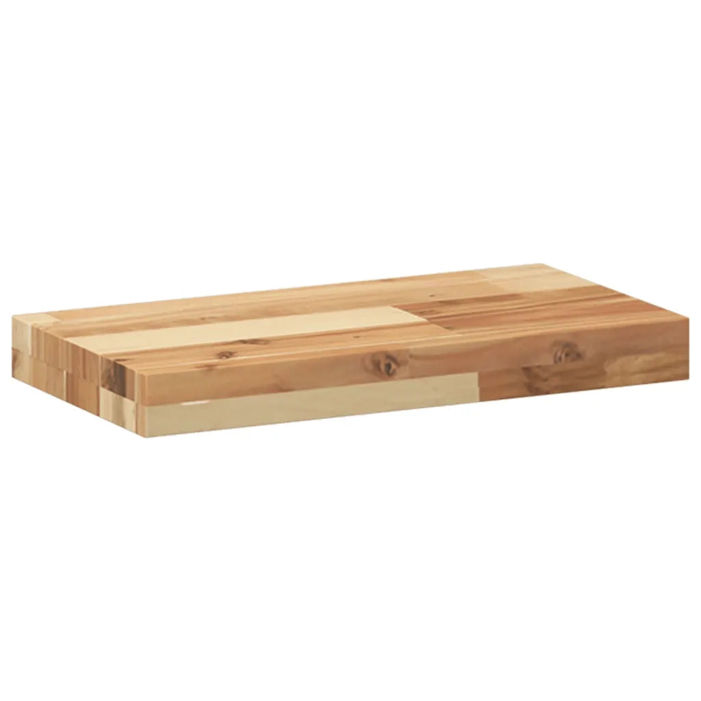Ripiano a Parete 60x20x4 cm Legno Massello Acacia Rifinito Olio 3279579