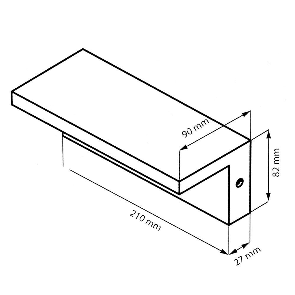 Trade Shop - Applique A Led 10 Watt Lampada Da Parete Per Balconi Giardino Ip54 Cct Switch B82-3c - Bianco