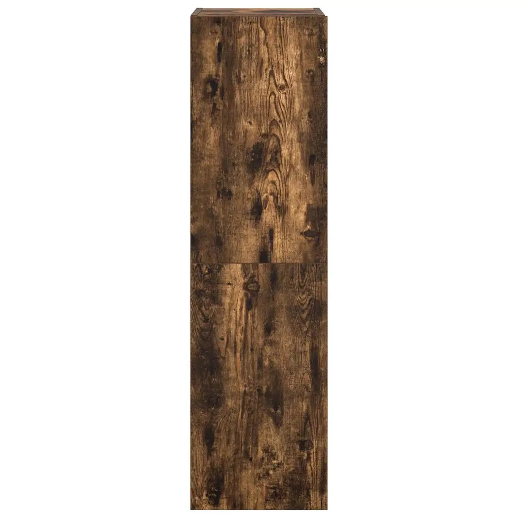 Set di Mobili Porta TV 4 pz | Armadietto TV | Mobile Porta TV Rovere Fumo in Legno Multistrato