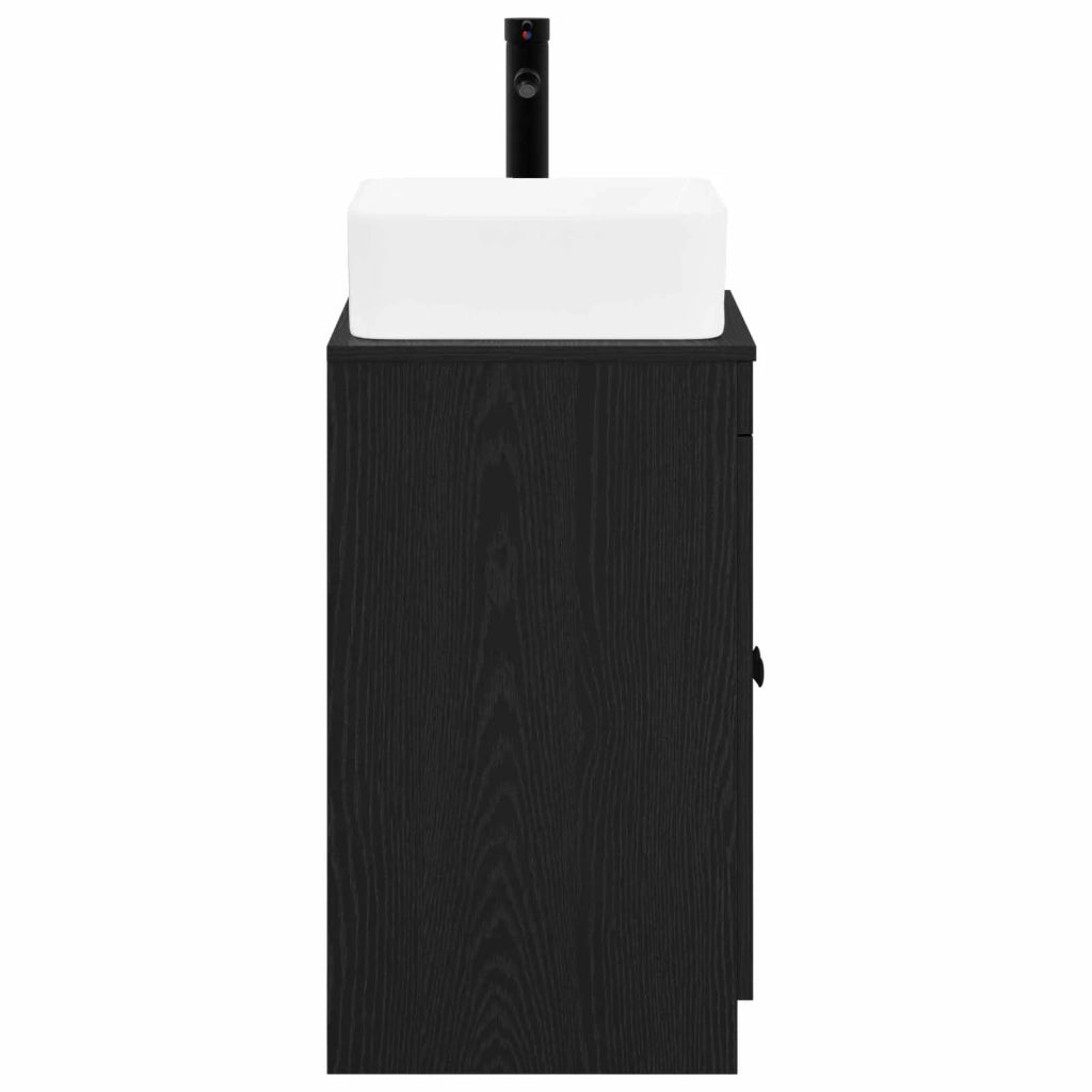Set di mobili per il bagno Rovere Nero Legno ingegnerizzato 3404233
