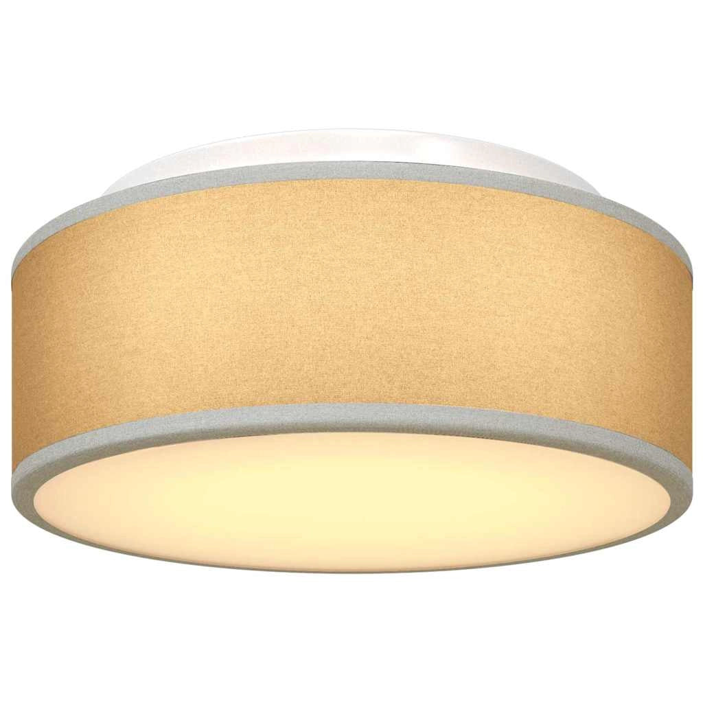 Lampada da soffitto con faretto dal design moderno 30 x 30 x 13,5 cm atmosfera accogliente tessuto grigio 02_0058421