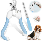 Nageltrattore per gatti con protezione di sicurezza - Trattore di unghie professionale - Acciaio inossidabile - Lama di unghie - Adatto per gatti/animali domestici - Blu