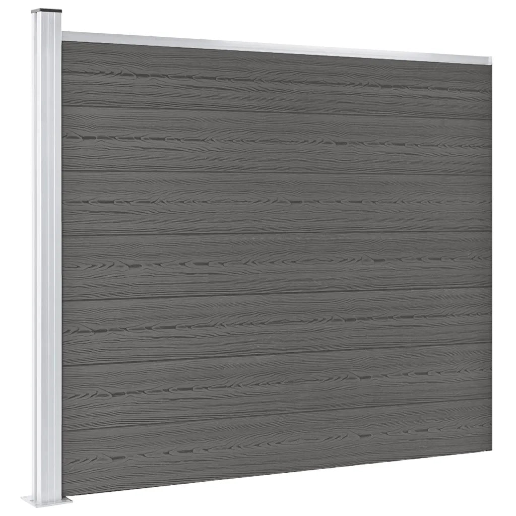 Pannello di Recinzione in WPC 175x146 cm Grigio cod mxl 22555