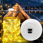 Lanterna da Campeggio 2 in 1 IPX4 1800 mAh 30 s Rotazione LED Lanterna da Campeggio Portatile da USB Lanterna da Campeggio Esterna
