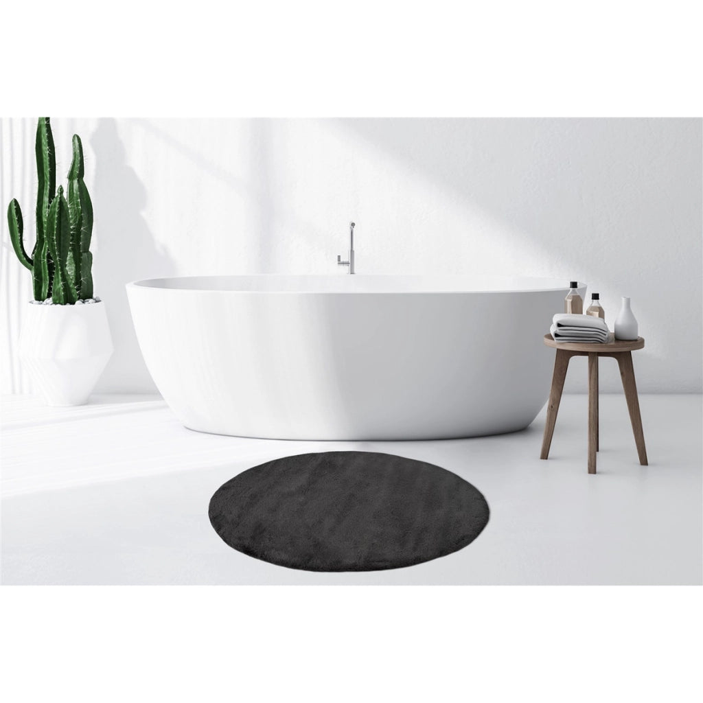 Tappeto da bagno Rabbit Light grigio scuro 65x100 cm