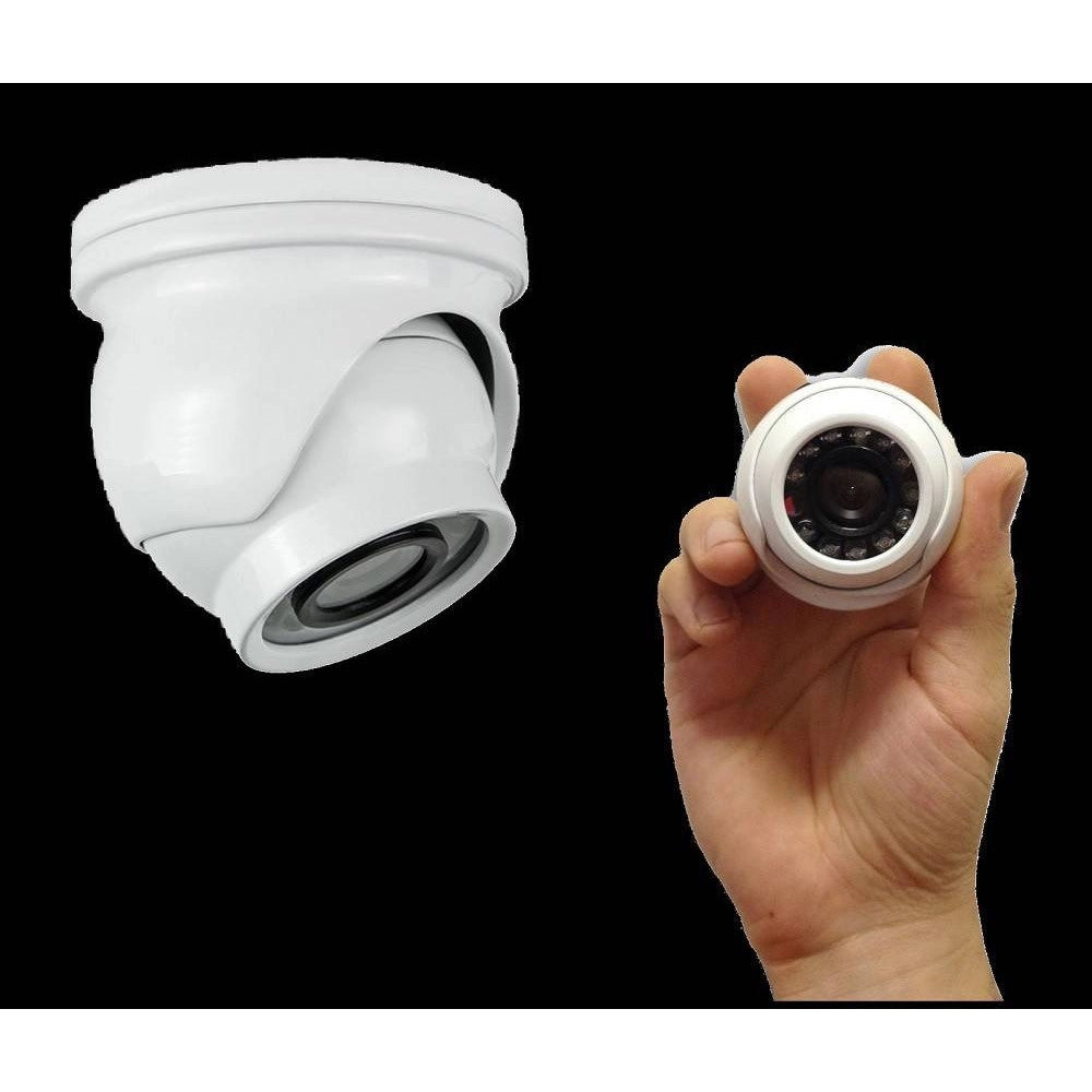 Trade Shop - Mini Telecamera Dome Ahd Videosorveglianza Full Hd 1080p 3.6mm 12led Video 1.3mp -