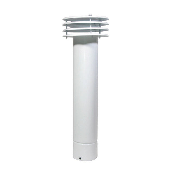 ESALATORE FUMO VENTILATO IN LAMIERA VERNICIATA BIANCA- Diam. 125- DK- pezzi 1