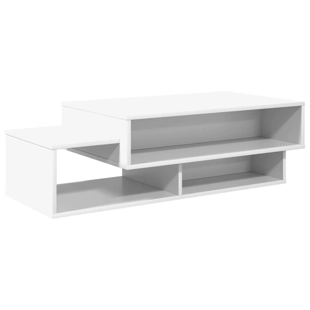 Tavolino da salotto Bianco 105 x 50 x 32,5 cm Legno multistrato