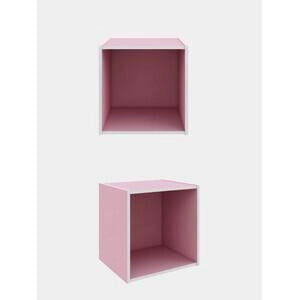 CUBO MENSOLA DA PARETE MURO CM. 35X35X29 MODERNO SCANDI UFFICIO CAMERA