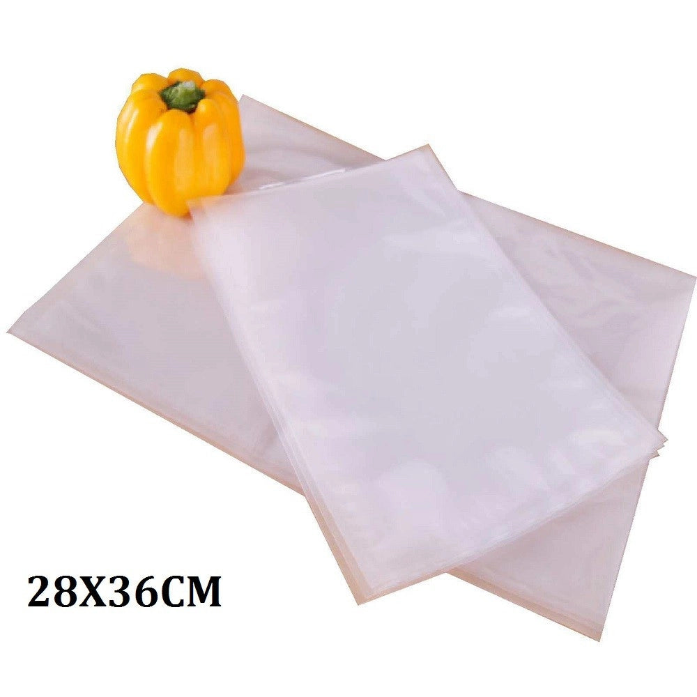 Trade Shop - 50 Sacchetti Buste Sottovuoto 28x36cm Per Conservazione Alimenti Cibi Frutta -