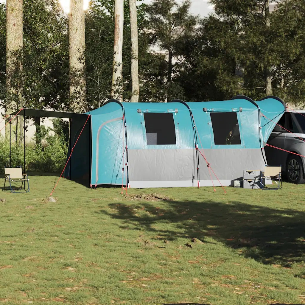 vidaXL Tenda da Campeggio da Auto per 4 Persone Blu Impermeabile