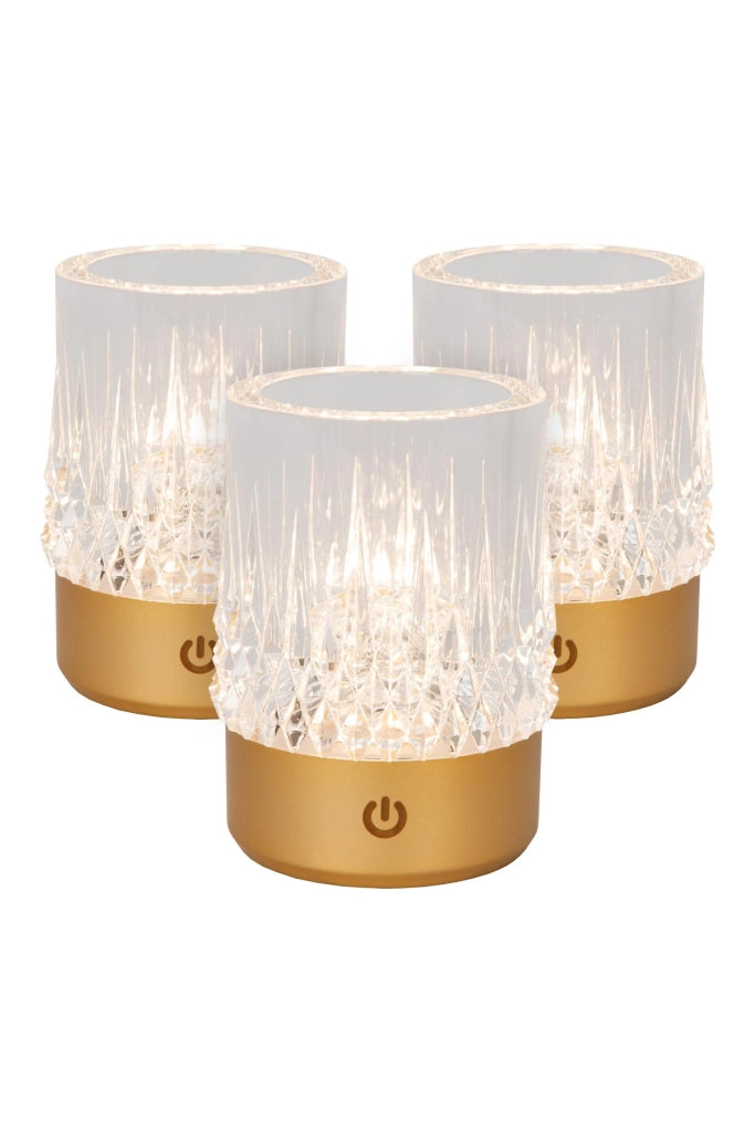 Lampada da tavolo LED LILI Lucide oro acrilico