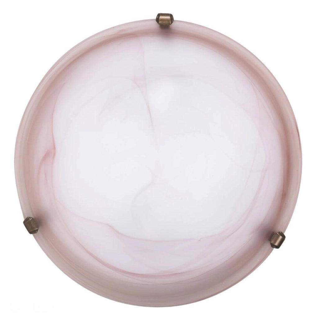 Plafoniera Rabalux Alabastro 40cm vetro E27 2 luci