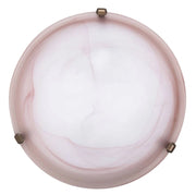 Plafoniera Rabalux Alabastro 40cm vetro E27 2 luci