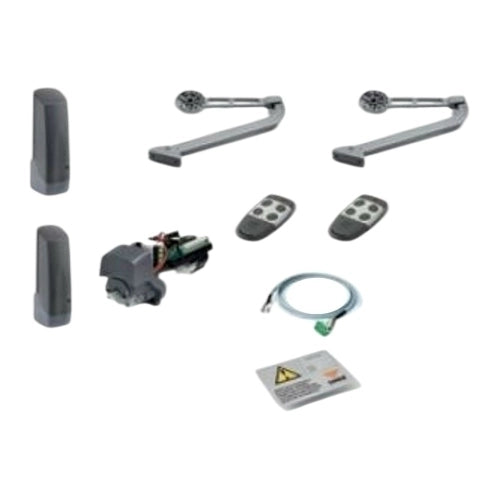 SET AUTOMAZIONE A BRACCIO PER CANCELLI A BATTENTE CARDIN KT-BL824ACB AUTOMATISMI