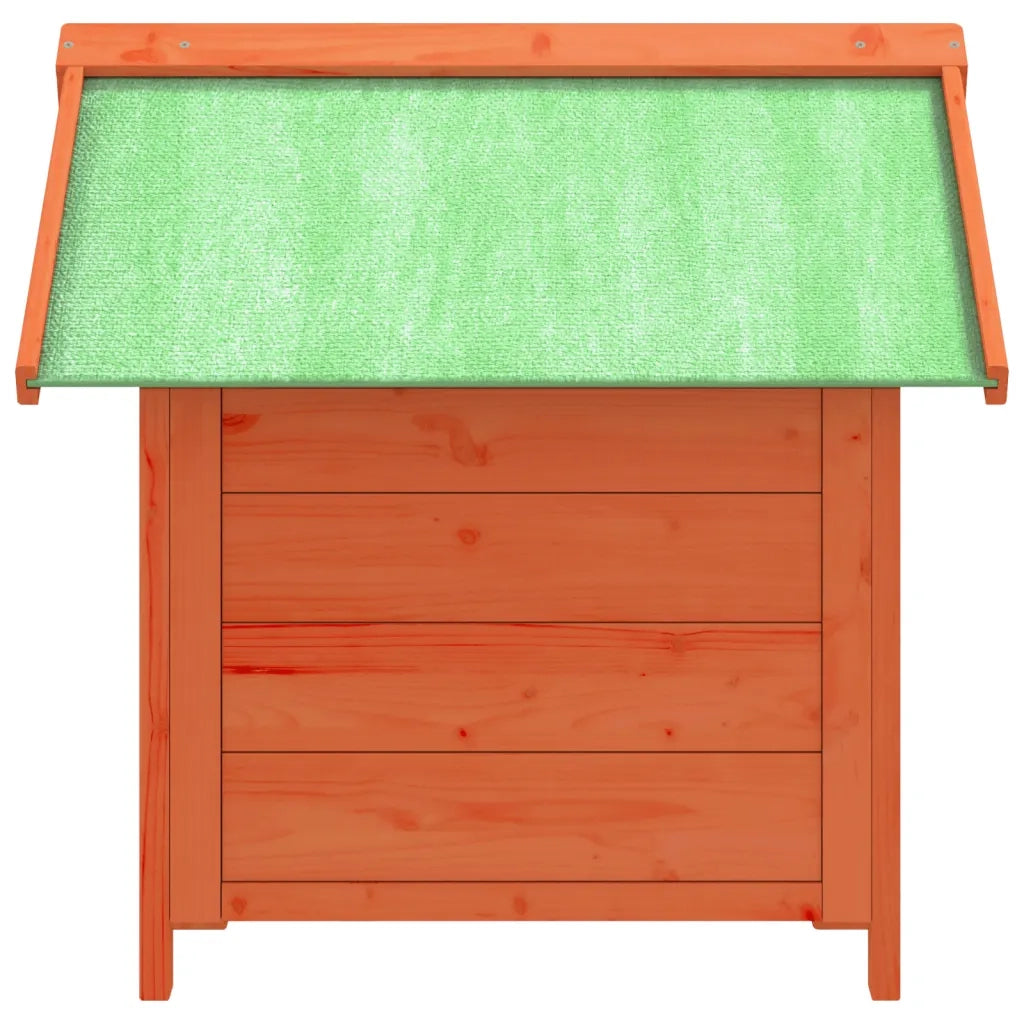 Cuccia per Cani Marrone 65x65x61,5 cm in Legno Massello di Pino 172273