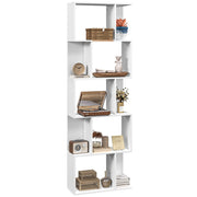 Mobile Libreria 5 Ripiani 60x24x184,5 cm Bianco