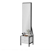 Mobile da Trucco Sicamino, Toeletta Specchio Incluso, 41x35x170h cm Bianco