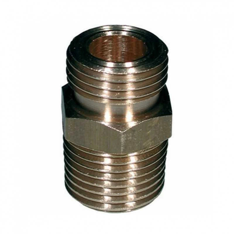 RACCORDO OTTONE USO GAS REGOLATORE FILETTATURA DX / SX 3/8 X 20/14 - UNIVERSALE