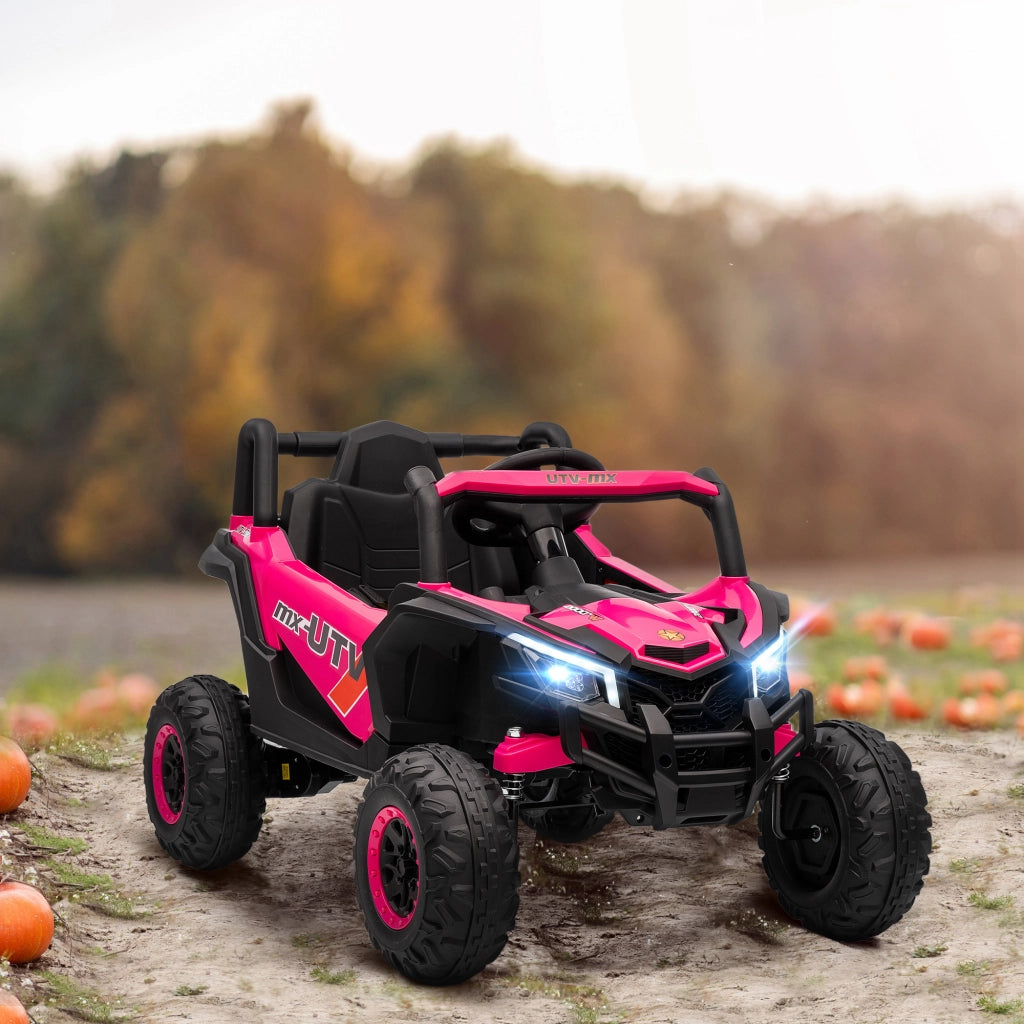 UTV Elettrico per Bambini 12V ¨C Minimal ¨C Rosa, 2 Motori, Controllo Remoto 2.4G