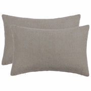 Federa 2 pcs HEERLEN Grigio Chiaro 40 x 60 cm Bouclé 909231