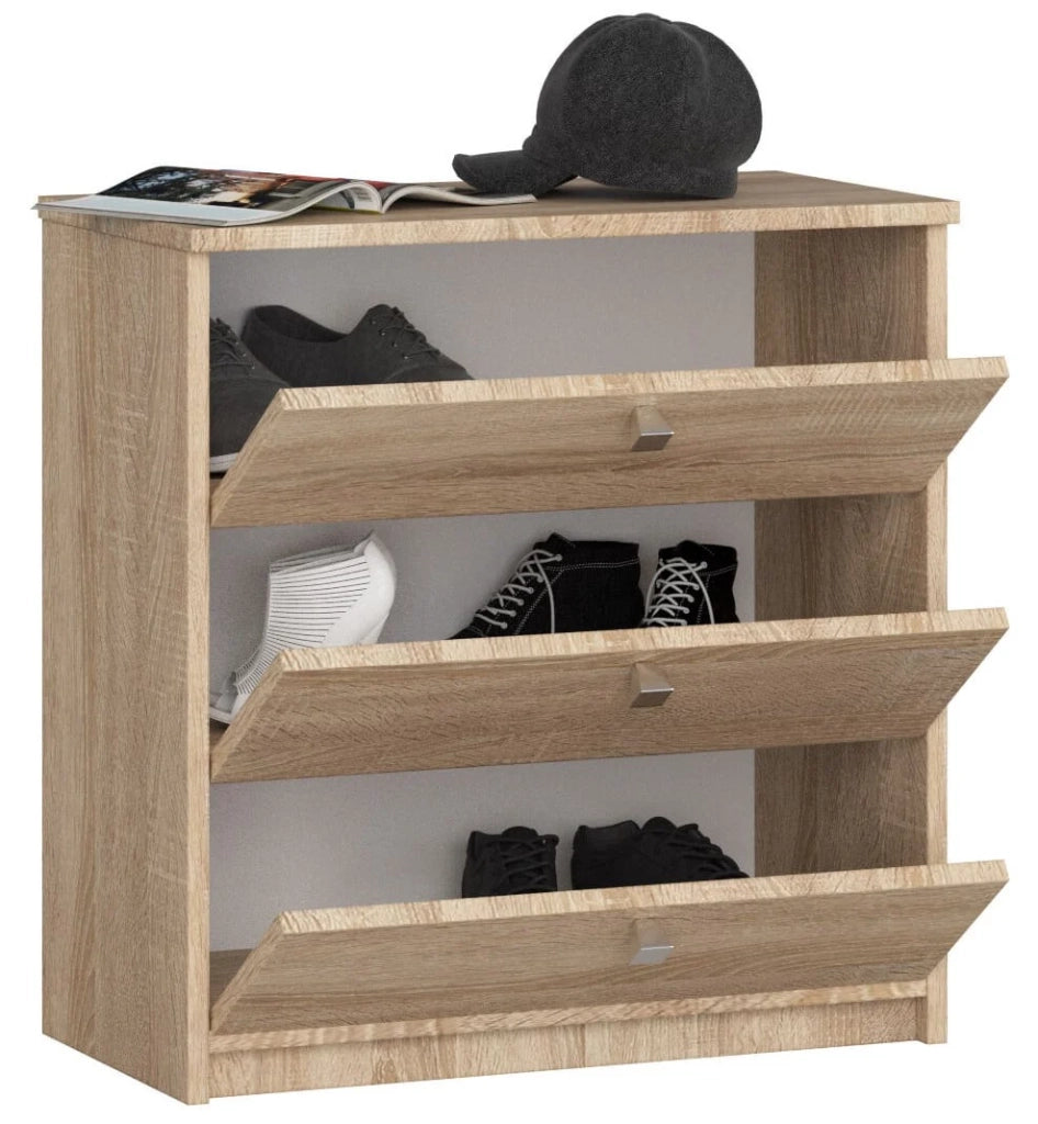 Scarpiera AKORD MINI Sonoma Quercia 60 cm 3 ante 60x31x62 cm