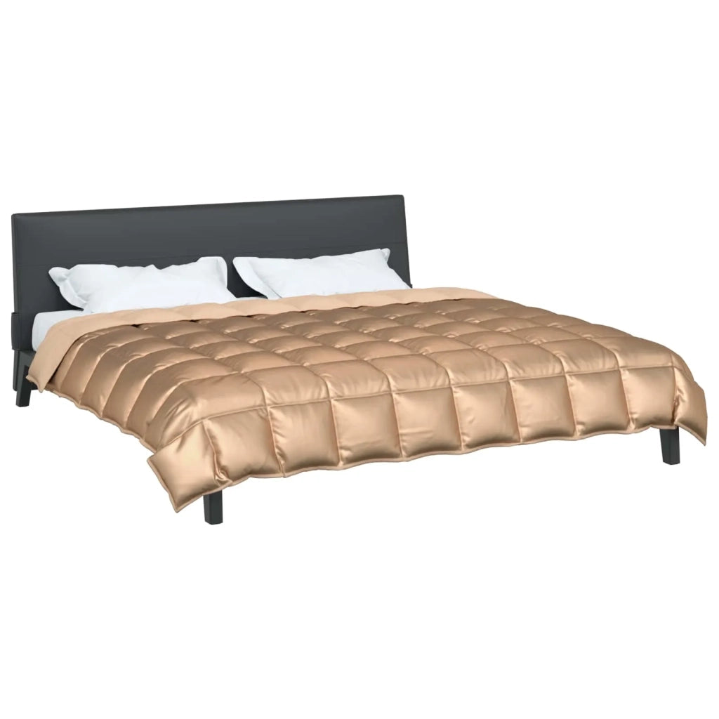 Piumone | Duvet Invernale Oro 220 x 260 cm Satin e Micropile