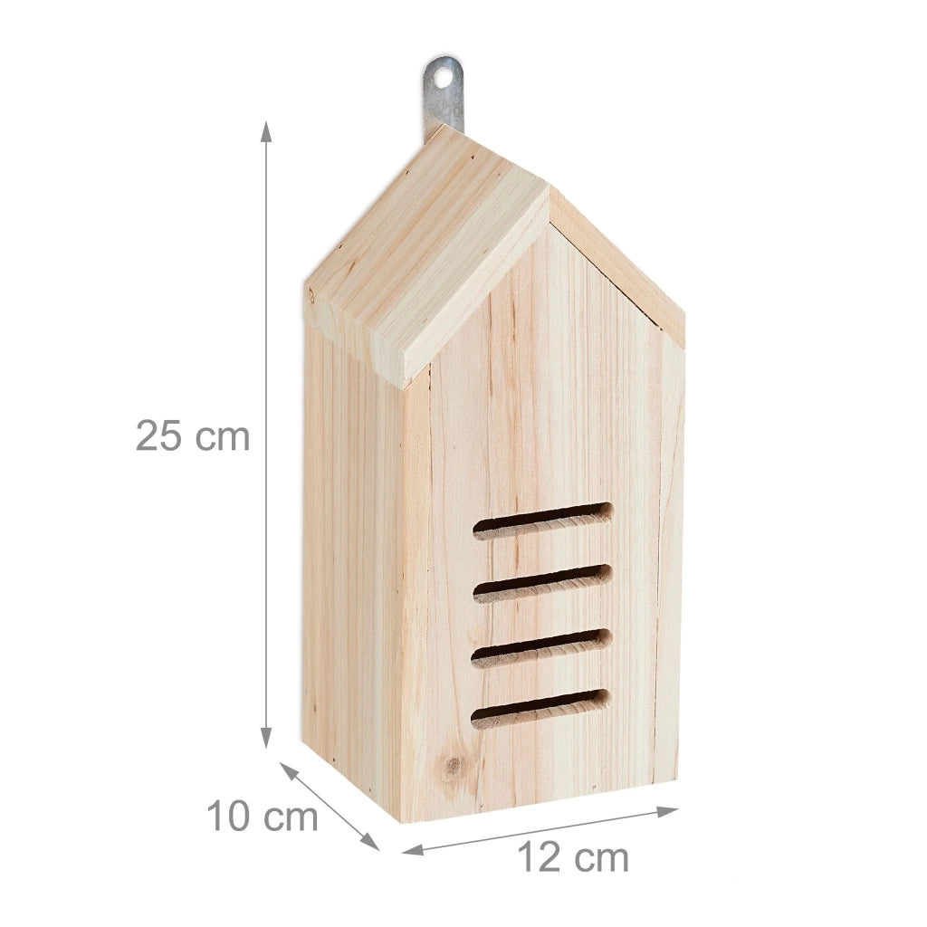 Hotel per insetti design moderno giardino rifugio sospeso 30 x 20 x 15 cm in legno di abete naturale 13_0015251