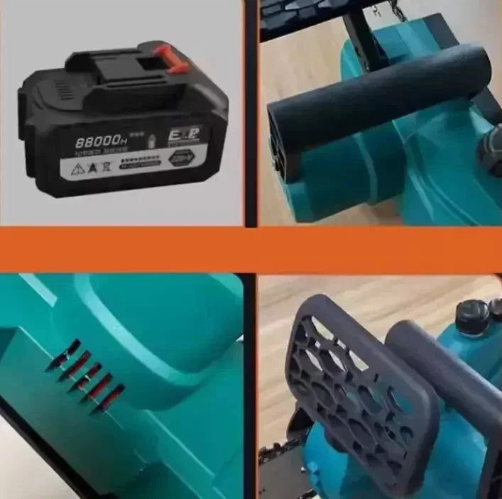 MOTOSEGA a BATTERIA 108V 12 POLLICI Lubrificata OLIO Mini Elettrosega Tagliarami