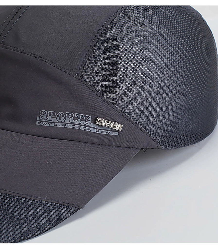 CAPPELLINO - VISIERA LUNGA MODERNA | Asciugatura Rapida Unisex | Visiera 3D con Rete | Ventilato, Ultra Leggero, Regolabile