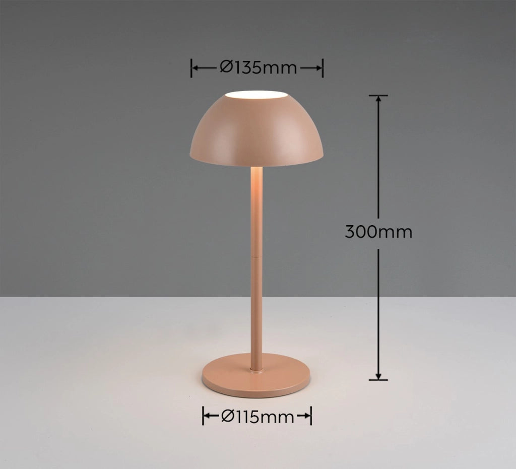 Lampada da tavolo LED touch IP54 marrone RICARDO RL