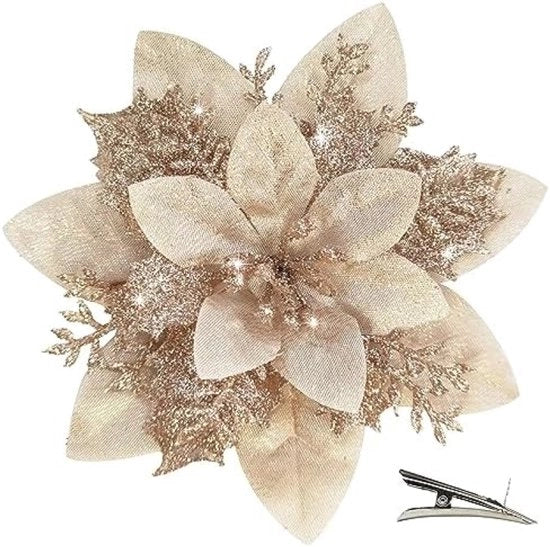 20 Frecce di Natale con Glitter con Viti - Decorazione Festiva