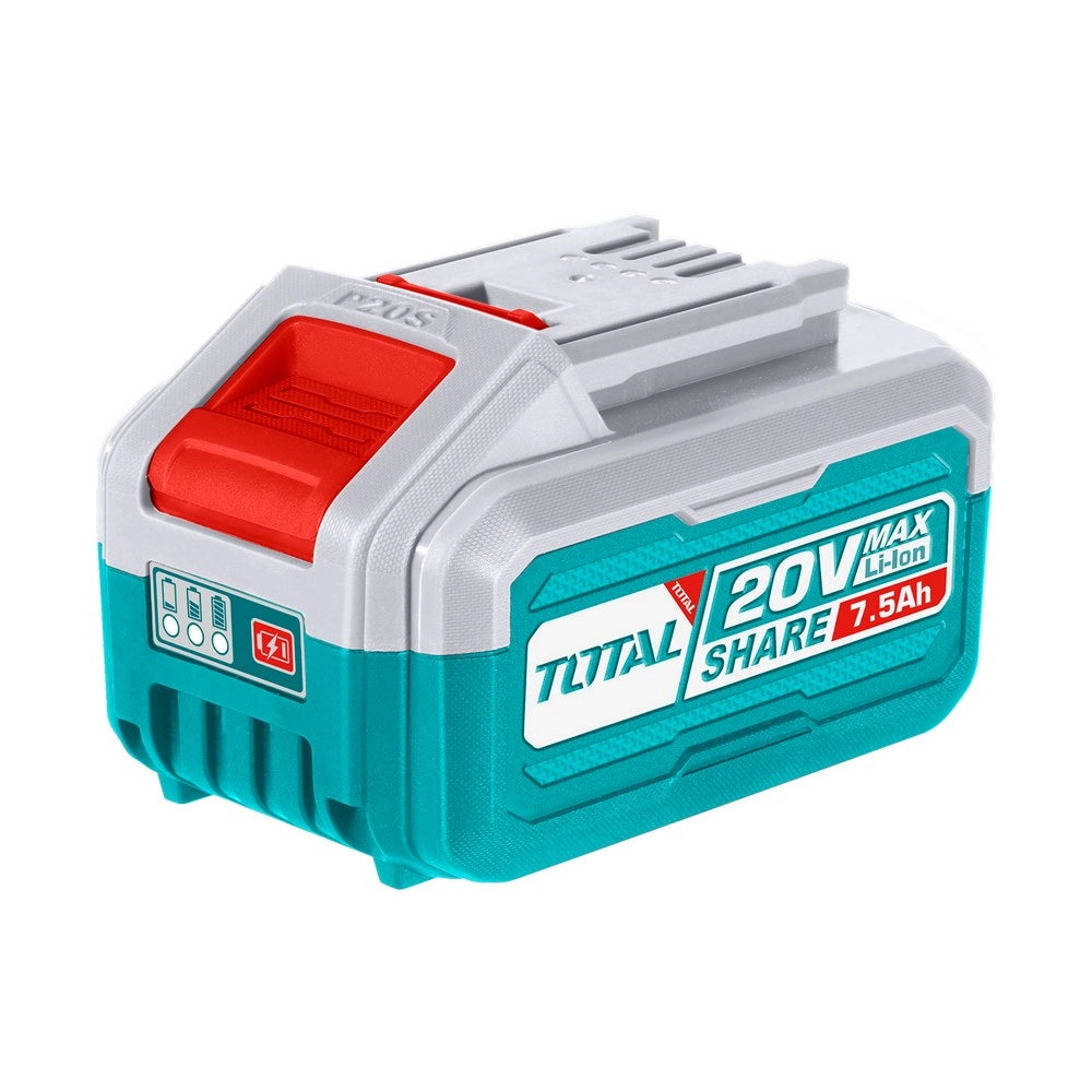 Batteria al litio 20V 7,5Ah con indicatore di carica LED TOTAL - TFBLI2075