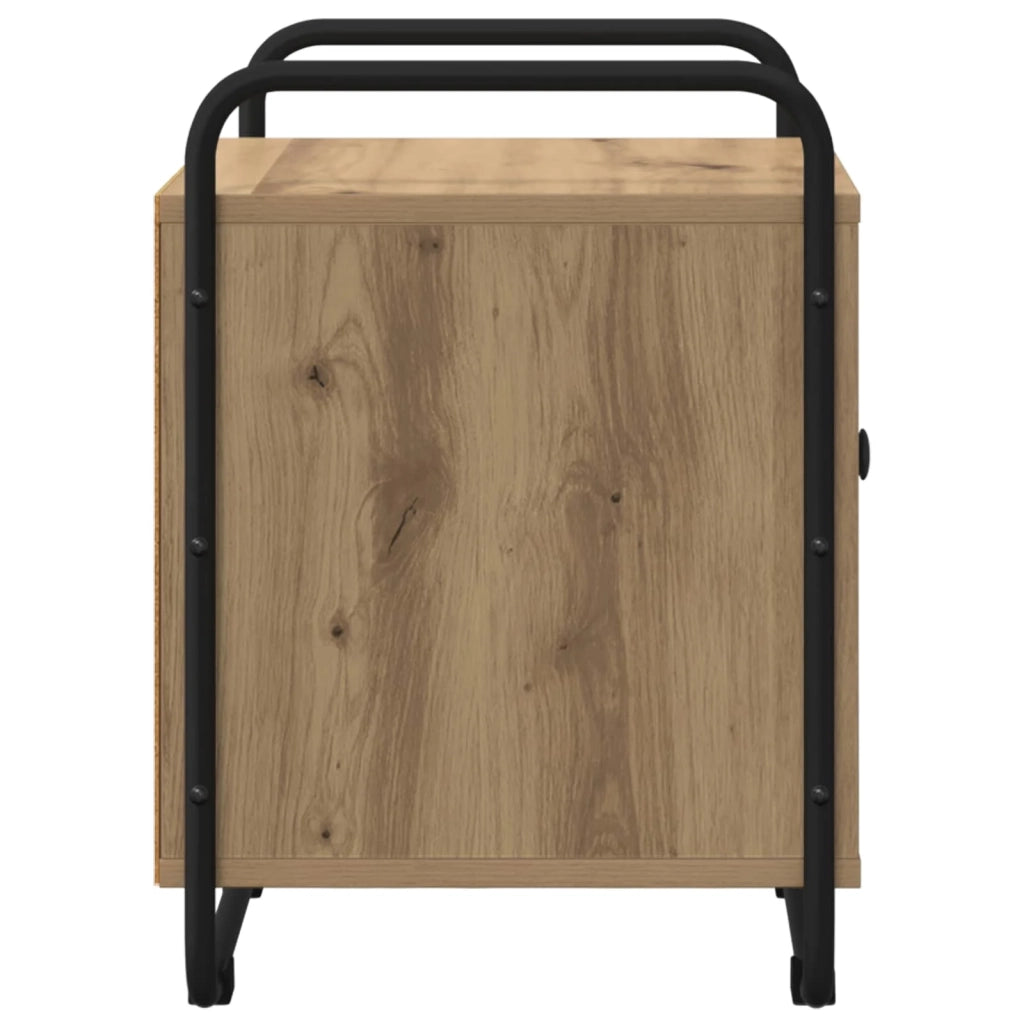 Armadio da Notte 2 pz Rovere Artigianale Legno ingegnerizzato 8007610