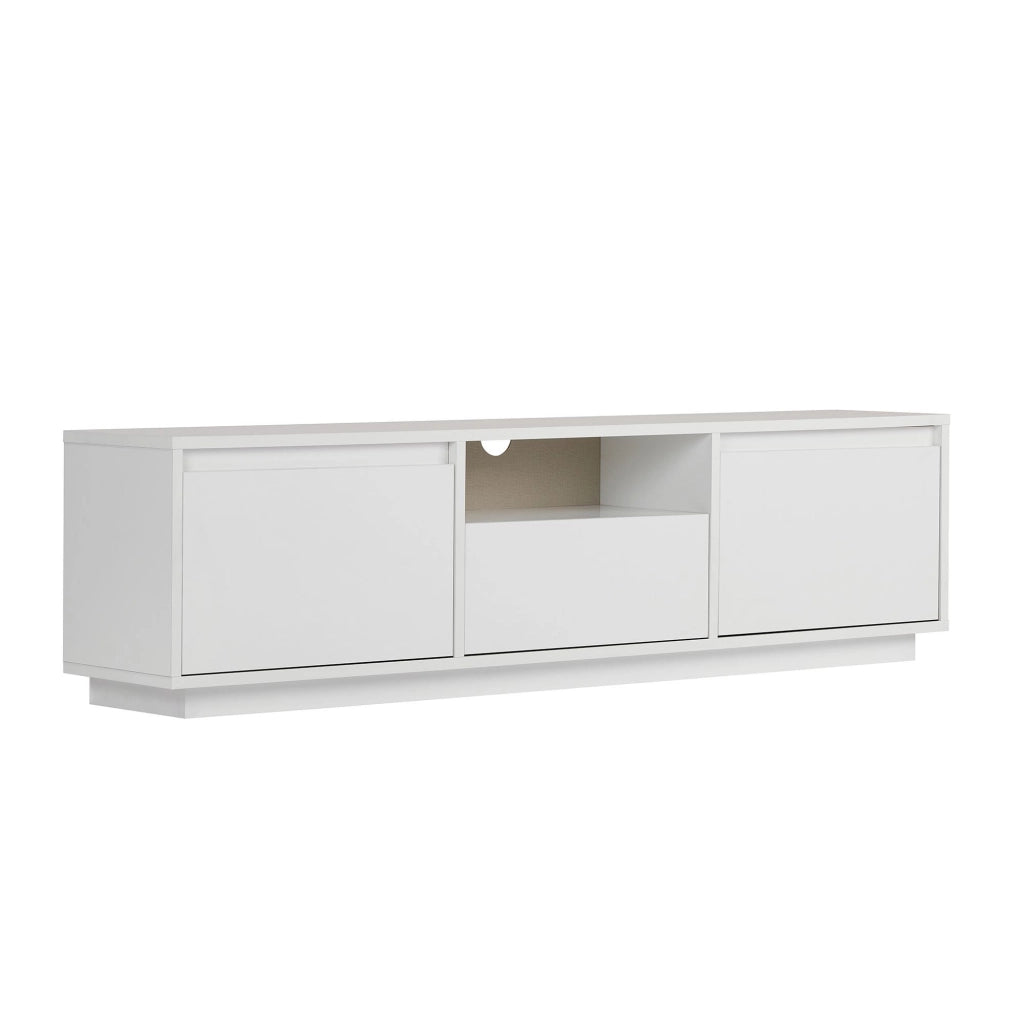 Porta TV in legno "Sentinel" - 160 x 30 x 42 cm - Bianco