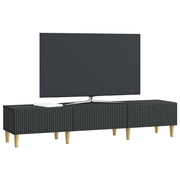 Mobile TV | Armadietto TV | Mobile Porta TV Nero 147 x 34,5 x 30 cm Legno ingegnerizzato