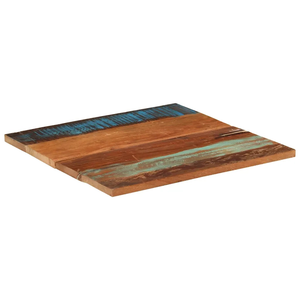 Piano Tavolo | Superficie Tavolo | Piano Scrivania Quadrato 70x70 cm 25-27 mm in Legno di Recupero