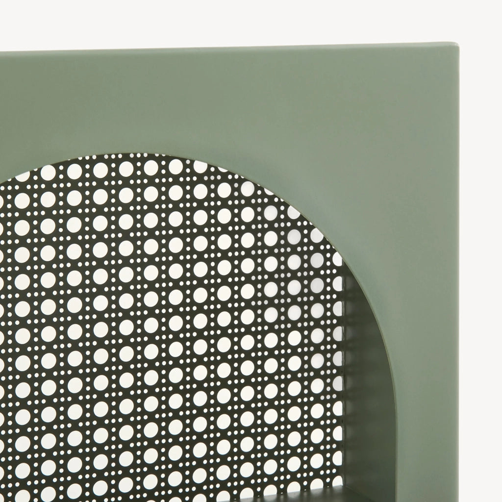 Scaffale da Parete Jäller Design Arcuato 40x30x13 cm Verde [en.casa]